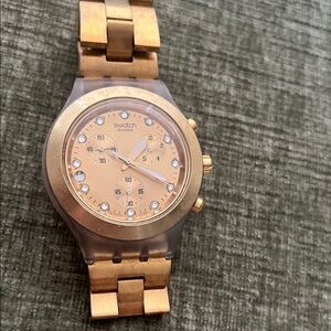 Swatch Gold and Silver Watch